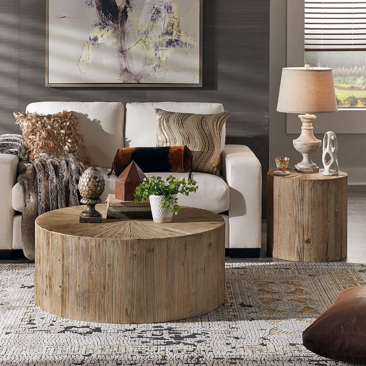 Table de l'extrémité de souche d'arbre