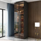 Modern Style Glass Wardrobe Bedroom Wardrobe Closet with Soft Close Door Clearhalo 'Armoires & Wardrobes' 'armoires_wardrobes' 'Bedroom Furniture' 'furn' 'furn_armoires_wardrobes' 'Furniture' 1200x1200_a0feccf7-0f7f-4fc9-8eac-077c76eb39ad