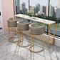 White Marble Bar Table Set 1/4 Pcs Upholstered Bar Stool for Living Room Clearhalo 'Bar Furniture' 'furn' 'furn_home_bar_bar_sets' 'Furniture' 'Home Bars & Bar Sets' 'home_bar_bar_sets' 'Kitchen & Dining Furniture' 1200x1200_a0ff34e7-5b5f-4141-8178-022d579b0002