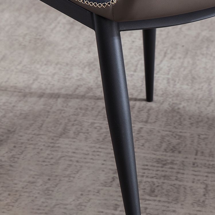 Metal Contemporary Dining Room Chairs Metallic Finish Wingback Side Chair Clearhalo ' kitchen&dining_furn' 'Dining Chairs' 'Dining Tables & Seating' 'dining_chair' 'furn' 'furn_dining_chair' 'Furniture' 'furniture_dining_chair' 'Kitchen & Dining Furniture' 'kitchen' 1200x1200_a1001ab2-51e2-48b6-81b5-23284334082c