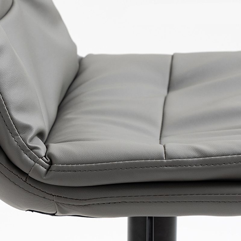 Modern Armless Rotatable Counter Stool Metal Cafe Bar Stool with Cushion and Pedal Clearhalo 'Bar Furniture' 'Bar Stools' 'bar_stools' 'furn' 'furn_bar_stools' 'Furniture' 'Kitchen & Dining Furniture' 1200x1200_a1007931-ccb0-4582-8272-496f1a4ecaec