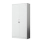 White Steel Wardrobe Armoire Contemporary Hinged Wardrobe Cabinet Clearhalo 'Armoires & Wardrobes' 'armoires_wardrobes' 'Bedroom Furniture' 'furn' 'furn_armoires_wardrobes' 'Furniture' 1200x1200_a104ddab-345c-43fa-8066-346ad3eb50cc