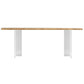 Rectangle Ash Solid Wood Bar Dining Table Double Pedestal Bar Table for Living Room Clearhalo 'Bar Furniture' 'Bar Tables' 'bar_tables' 'furn' 'furn_bar_tables' 'Furniture' 'Kitchen & Dining Furniture' 1200x1200_a1050a6d-9bd8-4281-93f5-61d69bd50f9c