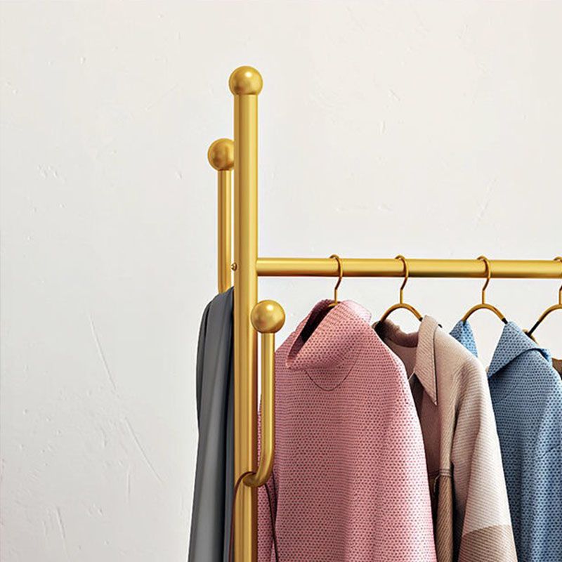 Metal Coat Hanger Modern Style Simple Household Floor Hall Stand with Pulley Clearhalo 'Entry & Mudroom Furniture' 'furn' 'furn_hall_tree_coat_racks' 'Furniture' 'Hall Trees & Coat Racks' 'hall_tree_coat_racks' 1200x1200_a1054bb2-672b-49ec-80b8-d454f915f0d8