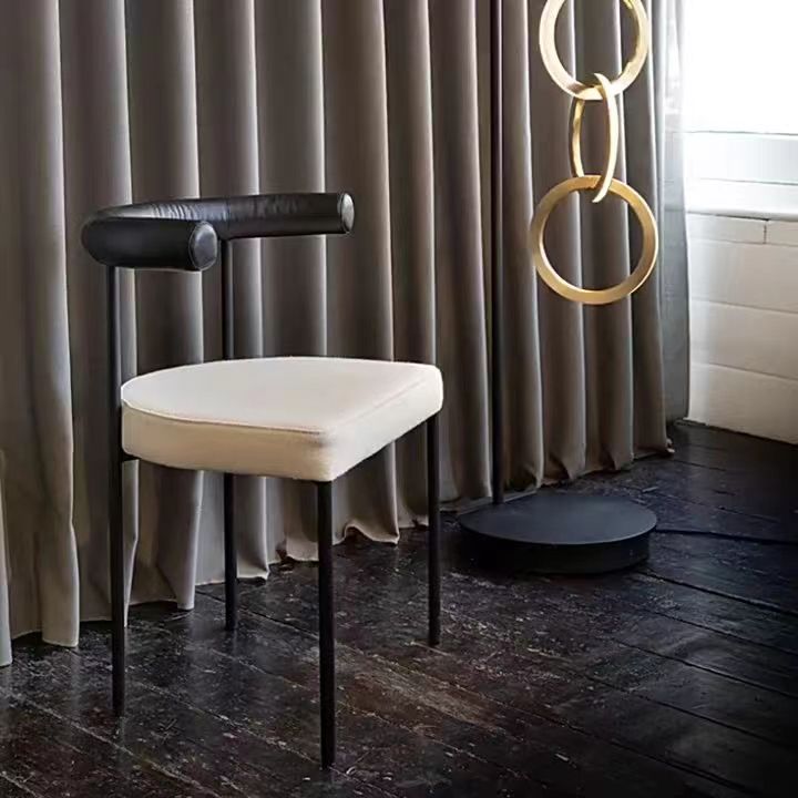 Taburete de estilo industrial Taburetes de bar tapizados con base de metal