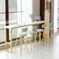 Glam Bar Table Set 1/5/9 Pieces Rectangle Stone Counter Table with Stools for Living Room Clearhalo 'Bar Furniture' 'furn' 'furn_home_bar_bar_sets' 'Furniture' 'Home Bars & Bar Sets' 'home_bar_bar_sets' 'Kitchen & Dining Furniture' 1200x1200_a1067f97-58cc-422c-9396-afbef0ca8bc6
