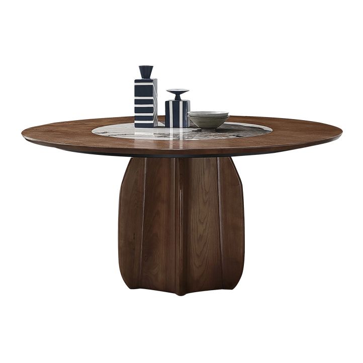 Round Dining Table Contemporary Style Dinner Table for Home Kitchen Clearhalo 'Dining Tables & Seating' 'Dining Tables' 'dining_table' 'furn' 'furn_dining_table' 'Furniture' 'Kitchen & Dining Furniture' 1200x1200_a106fa4d-aa6b-44b8-a6ae-89d89da10e4a