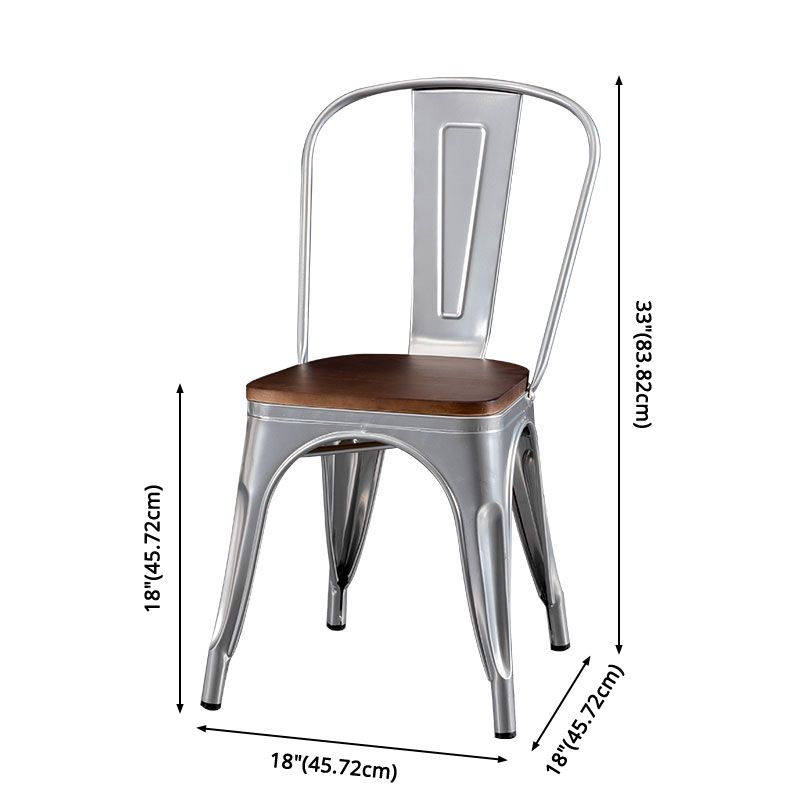 Industrial Style Solid Wood Dining Set with Metal 4 Legs Fixed Table Dinette Set for Restaurant Clearhalo 'Dining Room Sets' 'Dining Tables & Seating' 'dining_room_set' 'furn' 'furn_dining_room_set' 'Furniture' 'furniture_dining_room_set' 'Kitchen & Dining Furniture' 'kitchen&dining_furn' 'kitchen' 1200x1200_a106fc8b-c45b-42d7-a085-8230166a91f3