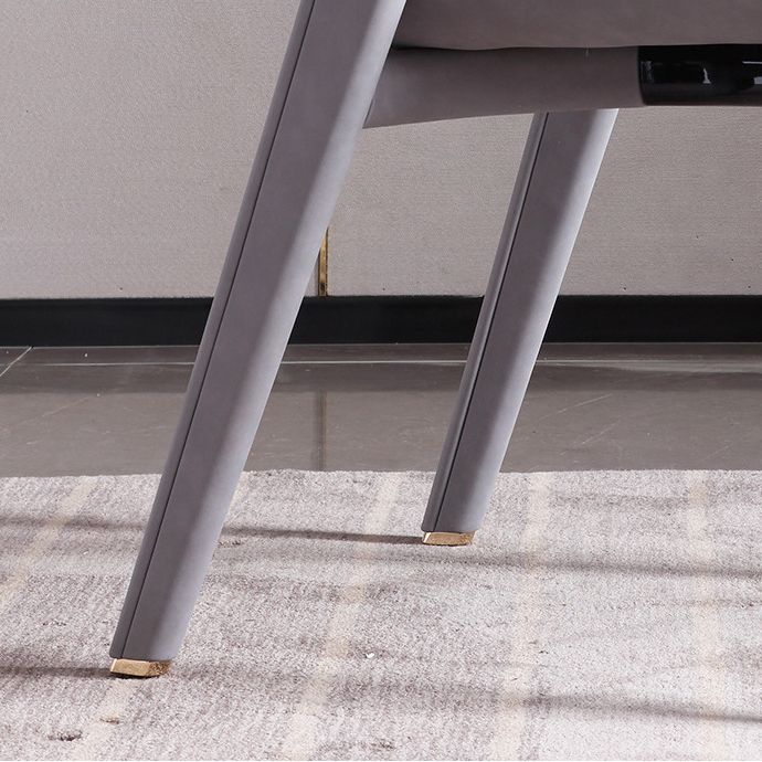 Industrial Upholstered Armless Chair Kitchen Open Back Dining Chair Clearhalo 'Dining Chairs' 'Dining Tables & Seating' 'dining_chair' 'furn' 'furn_dining_chair' 'Furniture' 'Kitchen & Dining Furniture' 1200x1200_a1093db2-1662-4ebb-839e-8e24456e0a46