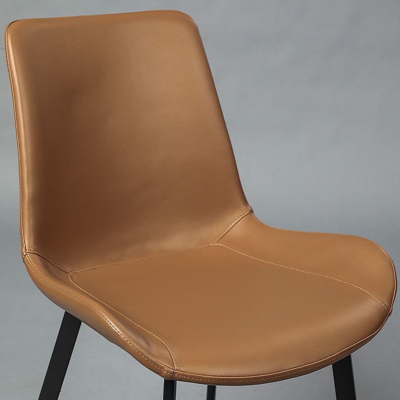 Minimalist Style Solid Back Dining Side Chairs Leather Dining Chairs for Home Clearhalo ' kitchen&dining_furn' 'Dining Chairs' 'Dining Tables & Seating' 'dining_chair' 'furn' 'furn_dining_chair' 'Furniture' 'furniture_dining_chair' 'Kitchen & Dining Furniture' 'kitchen' 1200x1200_a1097c1e-a2c7-49a8-85c2-a5ec05e017a8