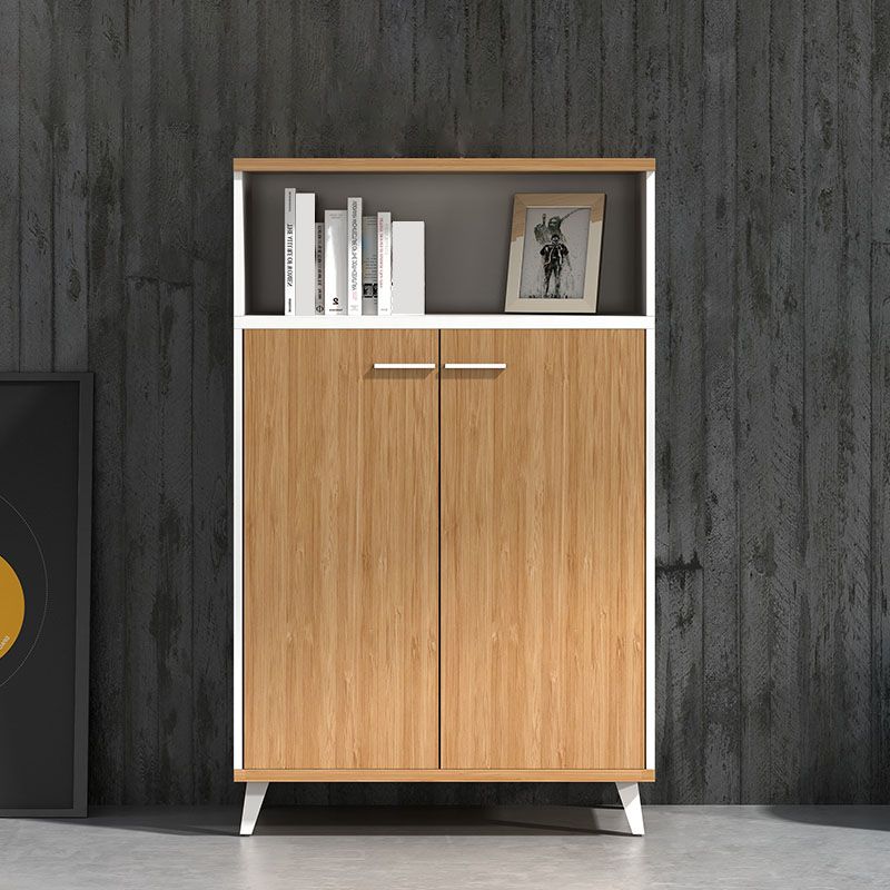 Armadio in legno di archiviazione laterale in stile scandinavo per home office