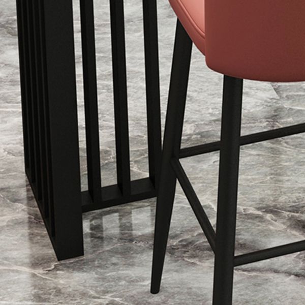 1/4 Pieces Industrial Black Bar Table Set Rectangle Bistro Set with Stone Top Clearhalo 'Bar Furniture' 'furn' 'furn_home_bar_bar_sets' 'Furniture' 'Home Bars & Bar Sets' 'home_bar_bar_sets' 'Kitchen & Dining Furniture' 1200x1200_a1099a66-8595-4876-bbe6-dbe4c03e6256