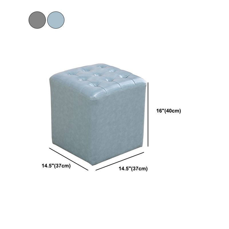 Modern Dark Brown Cube Solid Color Square Leather for Living Room Clearhalo 'furn' 'furn_ottomans_poufs' 'Furniture' 'Living Room Furniture' 'Ottomans & Poufs' 'ottomans_poufs' 1200x1200_a109ef6d-ac9f-48ae-8b15-2d43a73d8bfa