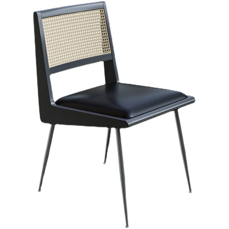 Lederen stoelconferentie stoel eigentijdse armloze mid-back stoel