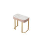 Glam 29.5" High Marble Vanity Dressing Table in Pink with Drawers