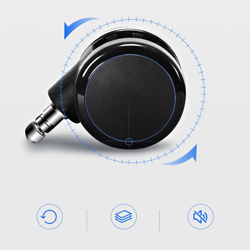 Chaise de bureau à armes rembourrées chaise de bureau ergonomique en cuir moderne avec roues