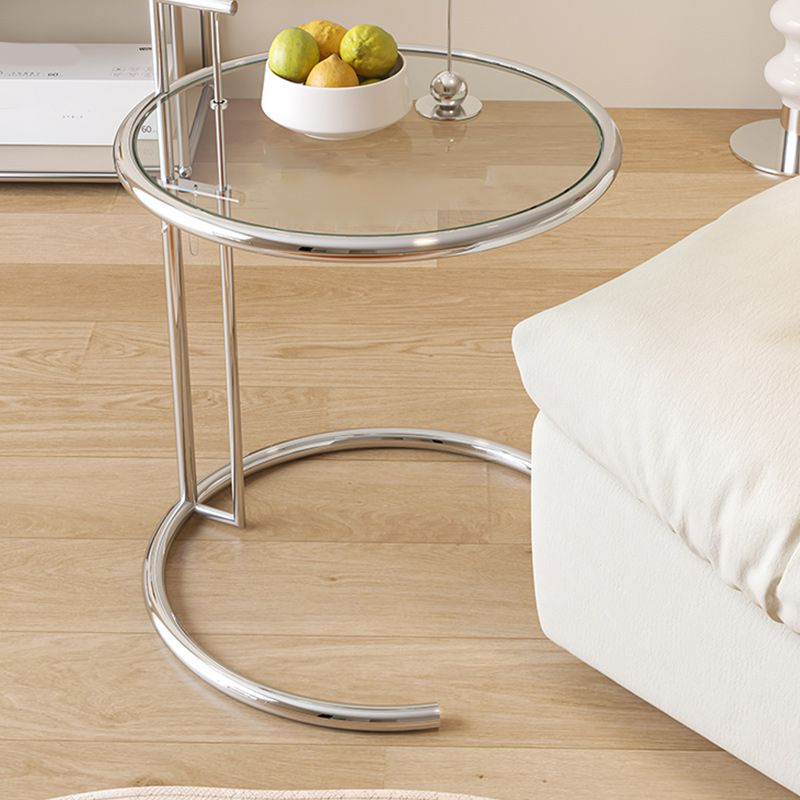 20" Wide Contemporary Corner Table Metal Round Accent Side Table Clearhalo 'Coffee & Accent Tables' 'End & Side Tables' 'end_side_tables' 'furn' 'furn_end_side_tables' 'Furniture' 'Living Room Furniture' 1200x1200_a1105183-14de-4803-bfda-1a60d3496cbd