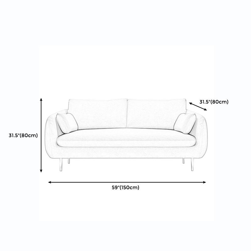 Modernism Standard 4 Legs Sofa Square Arm Sofa for Living Room Clearhalo 'furn' 'furn_sofas' 'Furniture' 'furniture_sofas' 'kitchen' 'kitchen_sofas' 'Living Room Furniture' 'Sofa' 'sofas' 1200x1200_a11302e3-2a4b-4d41-b737-62c7c6d19b0b