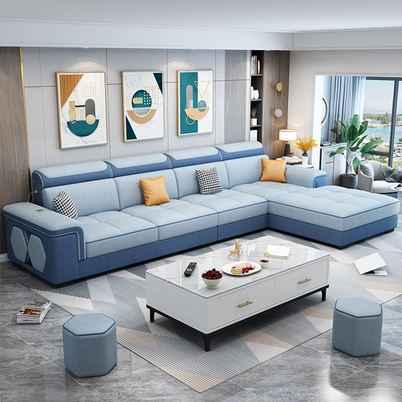 Modern 70"D L-shape Sectional Right Facing Sofa with Reversible Chaise for Living Room Clearhalo 'Furniture' 'furniture_sectionals' 'kitchen' 'kitchen_sectionals' 'Living Room Furniture' 'Sectionals' 1200x1200_a116a796-1f79-479b-a42d-e387c9404479