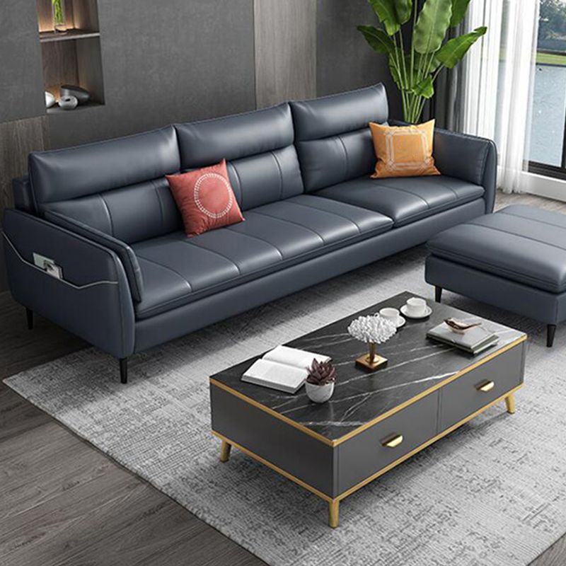 Living Room Stationary Pillow Top Arm Sewn Pillow Back Blue Sofa Clearhalo 'furn' 'furn_sofas' 'Furniture' 'furniture_sofas' 'Living Room Furniture' 'Sofa' 'sofas' 1200x1200_a11714ad-0a6a-43c9-8d7a-d880546327c0