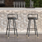 Glam Footrest Round Counter-height Stool Low Back Leather Counter Stool Clearhalo 'Bar Furniture' 'Bar Stools' 'bar_stools' 'furn' 'furn_bar_stools' 'Furniture' 'furniture_bar_stools' 'Kitchen & Dining Furniture' 1200x1200_a117a8f7-1524-4877-b8aa-8c55a02c8f91