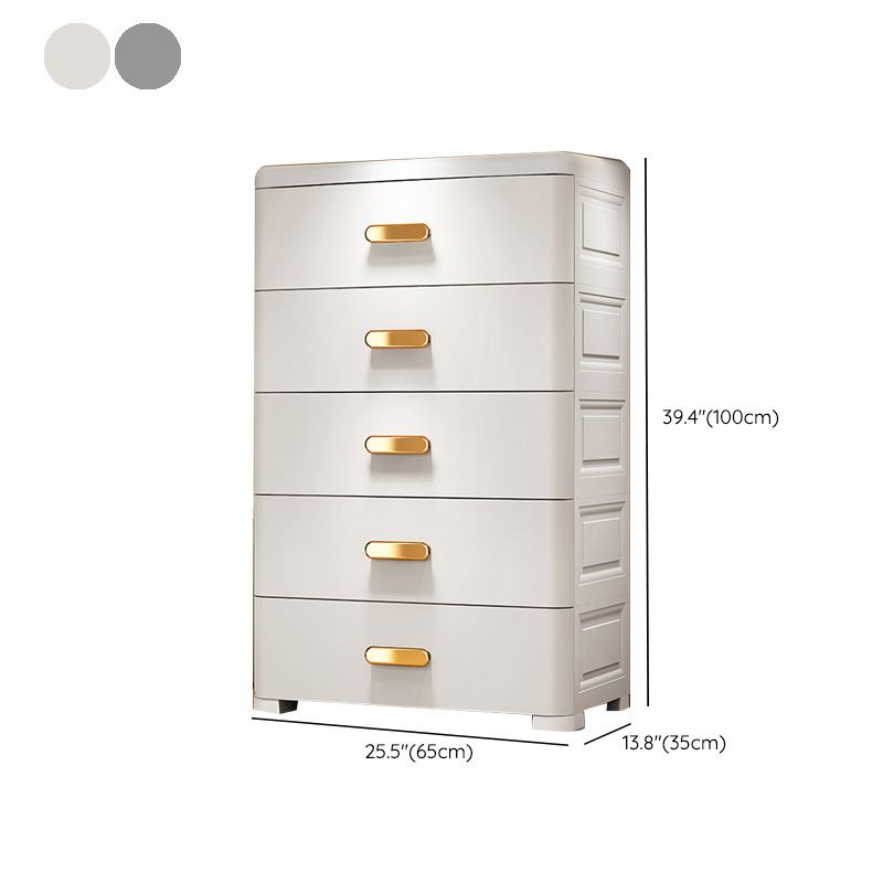 Rectangular Plastic Wardrobe Teen Style Simple Bedroom Storage Cabinet