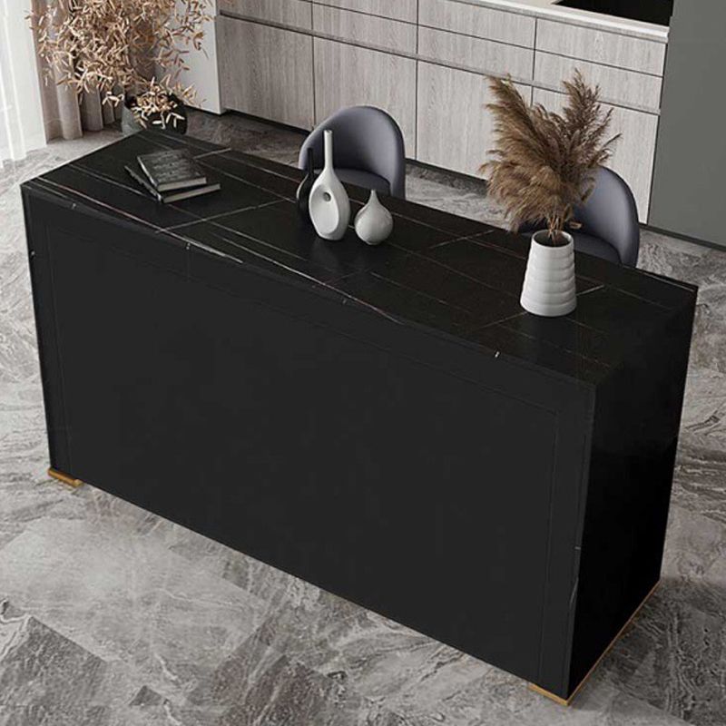 Contemporary Dining Sintered Stone Table Rectangle Bar Counter Table for Home Clearhalo 'Bar Furniture' 'Bar Tables' 'bar_tables' 'furn' 'furn_bar_tables' 'Furniture' 'furniture_bar_tables' 'Kitchen & Dining Furniture' 1200x1200_a11822ff-c9bc-41e8-9d2c-70527d05ada4