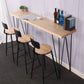 Wood Top Table Industrial Style Bistro Pub Table with 4 Legs Clearhalo 'Bar Furniture' 'Bar Tables' 'bar_tables' 'furn' 'furn_bar_tables' 'Furniture' 'Kitchen & Dining Furniture' 1200x1200_a11855cd-1405-4496-a5e4-da050433a2df