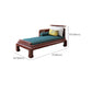 Chaise Tradicional con Brazos y Almohada Brazos Redondos para Salón