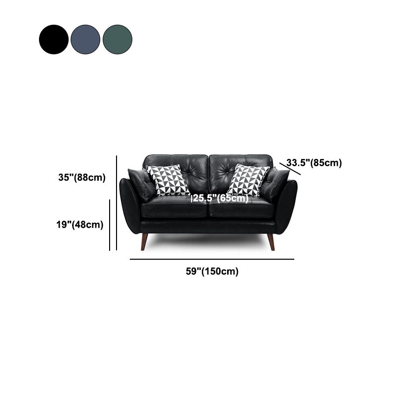 グラムタフトスプリットバックスタンダードリビングルーム枕トップアームソファ