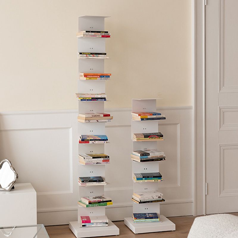 Modern Style Steel Bookshelf Vertical Closed Back Shelf Bookcase for Home Clearhalo 'Bookcases' 'furn' 'furn_bookcases' 'Furniture' 'furniture_bookcases' 'kitchen' 'kitchen_bookcases' 'Living Room Furniture' 'Office Furniture' 1200x1200_a11ee703-a745-4dd0-a37d-ac7e756a59b7