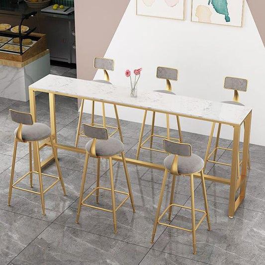 Nordic Style Sintered Stone Table Bar Counter Table for Home Clearhalo 'Bar Furniture' 'Bar Tables' 'bar_tables' 'furn' 'furn_bar_tables' 'Furniture' 'furniture_bar_tables' 'Kitchen & Dining Furniture' 1200x1200_a120bce4-9f6e-404c-94e8-ba818ea62e1a