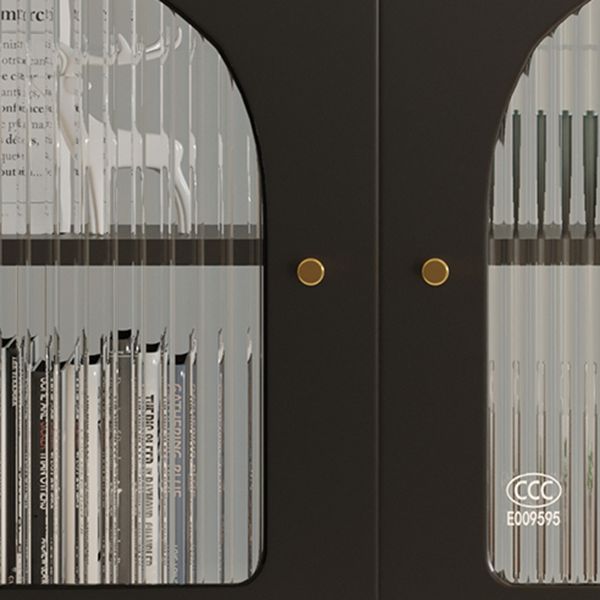 Moderno semplice in ferro sideboard a strisce vetro armadi server per soggiorno per soggiorno