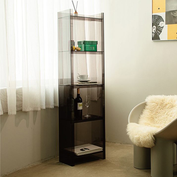 Glam Vertical Closed Back Standard Bookshelf Acrylic Bookshelf for Home Clearhalo 'Bookcases' 'furn' 'furn_bookcases' 'Furniture' 'furniture_bookcases' 'kitchen' 'kitchen_bookcases' 'Living Room Furniture' 'Office Furniture' 1200x1200_a12243c1-7af1-425f-ab72-656086f7194e