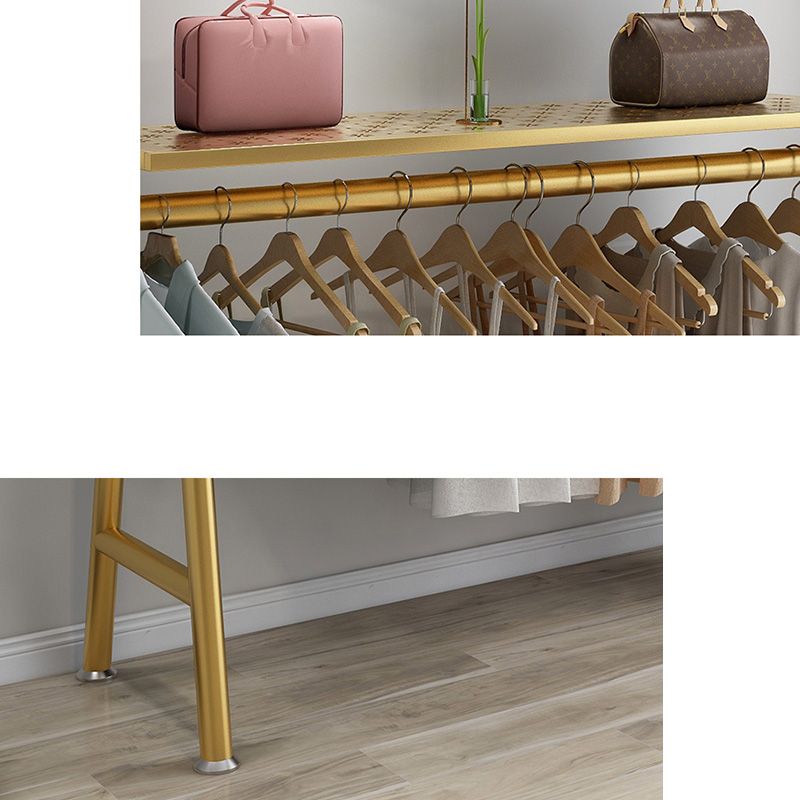 Glamargträger Metall Rahmen Hanging Rail Coat Rack für Wohnzimmer