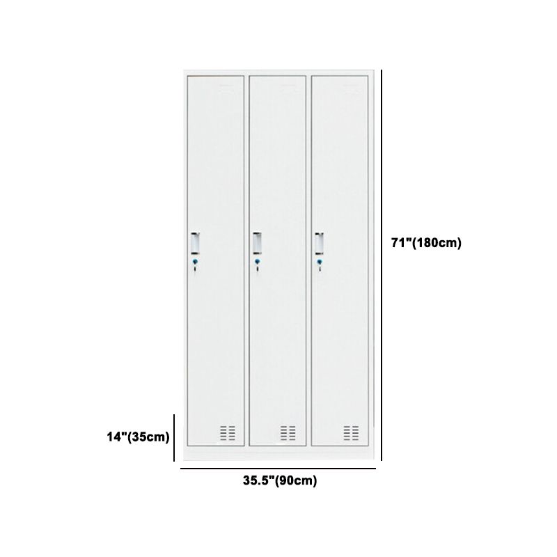 Contemporary Style Wardrobe White Metal Wardrobe Closet for Home Clearhalo 'Armoires & Wardrobes' 'armoires_wardrobes' 'Bedroom Furniture' 'furn' 'furn_armoires_wardrobes' 'Furniture' 1200x1200_a124a976-eac8-47c8-950d-6e57cb54e17b