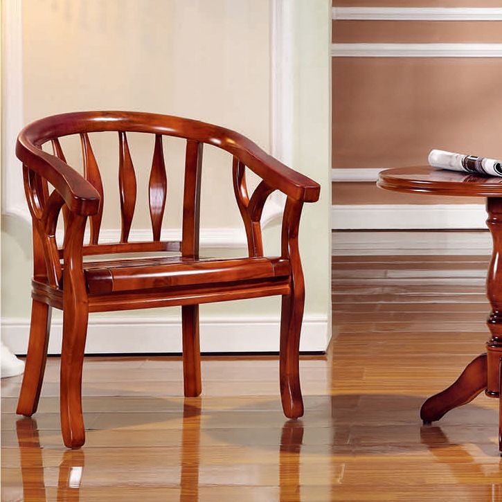 Solid Wood Frame Dining Chairs Dining Arm Chair for Dining Room Clearhalo 'Dining Chairs' 'Dining Tables & Seating' 'dining_chair' 'furn' 'furn_dining_chair' 'Furniture' 'Kitchen & Dining Furniture' 1200x1200_a12528ce-baf7-4013-9096-95cc1aaaf2cc