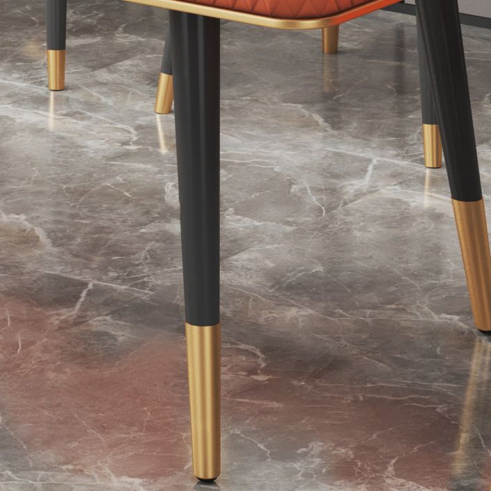 Rectangle Traditional Luxury Dining Table 4 Black Metal Legs Table for Dining Room Clearhalo ' dining_table' 'Dining Tables & Seating' 'Dining Tables' 'furn' 'furn_dining_table' 'Furniture' 'furniture_dining_table' 'Kitchen & Dining Furniture' 'kitchen&dining_furn' 'kitchen' 'kitchen_dining_table' 1200x1200_a125f21a-ab23-4d0b-8a5f-b4ef2e10cb47