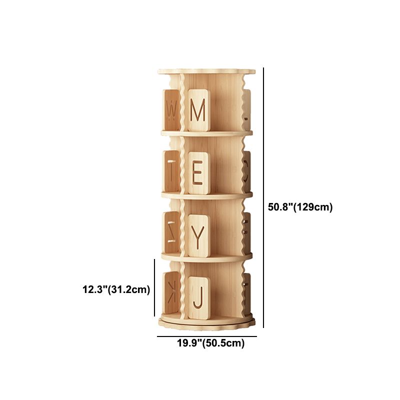 Contemporary Style Bookshelf Natural Solid Wood Bookcase for Home Office Clearhalo 'Bookcases' 'furn' 'furn_bookcases' 'Furniture' 'furniture_bookcases' 'Office Furniture' 1200x1200_a126e442-cb3a-48f4-986a-06a749bb6556