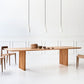 Rectangle Dining Table Modern Oak Solid Wood Double Pedestal Dining Table Clearhalo 'Dining Tables & Seating' 'Dining Tables' 'dining_table' 'furn' 'furn_dining_table' 'Furniture' 'furniture_dining_table' 'Kitchen & Dining Furniture' 1200x1200_a1272aad-878f-4581-8fa5-0ddd2422634e