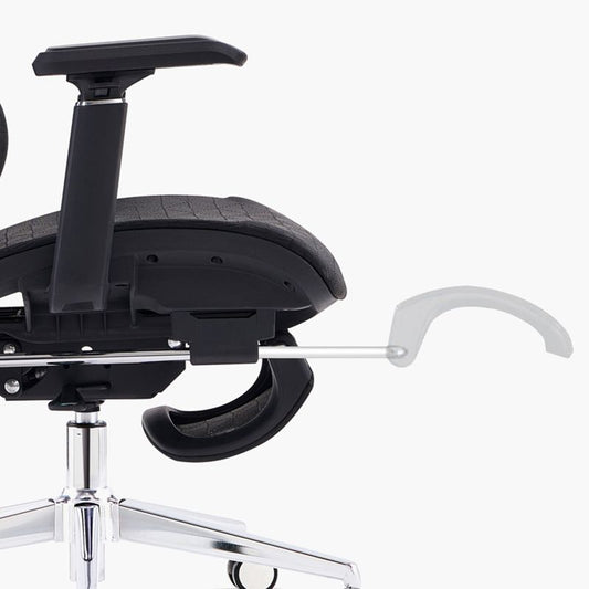 Silla de oficina moderna brazos extraíbles sin silla angustiante con espalda transpirable