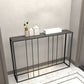 Tavolo di divano console di ferro contemporaneo Rettangolo Black End Table per Hall