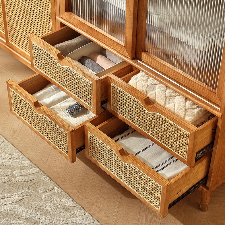 Sliding Solid Wood Wardrobe Closet with Legs Modern Wardrobe Cabinet Clearhalo 'Armoires & Wardrobes' 'armoires_wardrobes' 'Bedroom Furniture' 'furn' 'furn_armoires_wardrobes' 'Furniture' 1200x1200_a12a9dc2-fc13-47ee-9c71-520eb2383fac