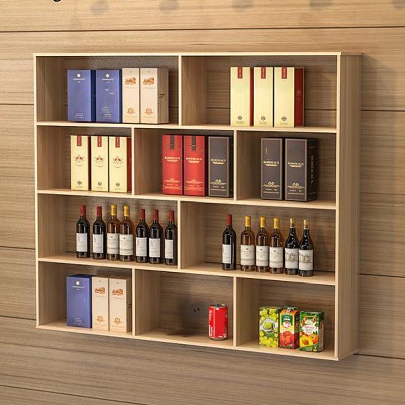Modern Wall Mounted Bottle Wine Rack Manufactured Wood Wine Bottle Holder Clearhalo 'furn' 'furn_wine_racks' 'Furniture' 'Kitchen & Dining Furniture' 'Wine Racks' 'wine_racks' 1200x1200_a12bcad9-4c7b-4eec-89c6-3b84f59900bf