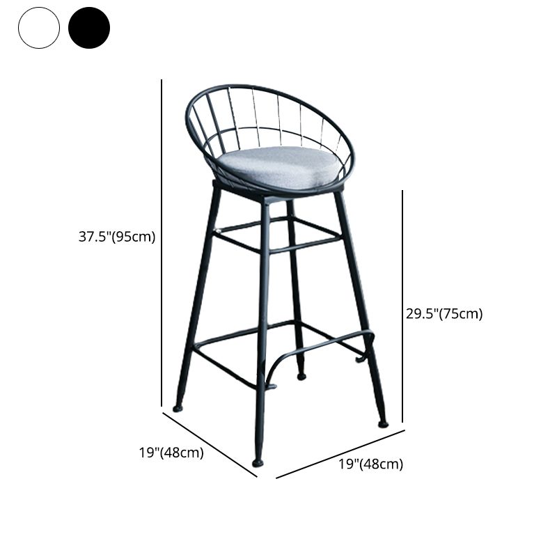 Nordic Style Bucket Counter Stools for Home Upholstered Bar Stools Clearhalo 'Bar Furniture' 'Bar Stools' 'bar_stools' 'furn' 'furn_bar_stools' 'Furniture' 'furniture_bar_stools' 'Kitchen & Dining Furniture' 1200x1200_a12c7fab-be43-4789-b991-a1ed83b1767a
