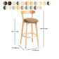 Modern Backrest Armless Counter Stool Wood Household Bar Stool with Cushion Clearhalo 'Bar Furniture' 'Bar Stools' 'bar_stools' 'furn' 'furn_bar_stools' 'furniture_bar_stools' 'Kitchen & Dining Furniture' 'kitchen&dining_furn' 'kitchen' 'kitchen_furn' Furniture' 1200x1200_a12e3427-1dcc-4c47-a489-1aa7e0a7603e