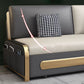 Contemporary 35.43" H Faux Leather Armless Sofa Bed For Apartment