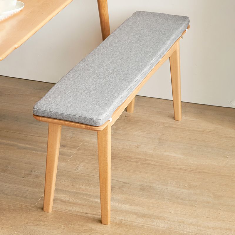 11 Inch Wide Contemporary Seating Bench Solid Wood Beech Bench Clearhalo 'Benches' 'Chairs & Seating' 'furn' 'furn_benches' 'Furniture' 'Living Room Furniture' 1200x1200_a1300b43-8dd3-41df-a8d1-f6123d7f47ef