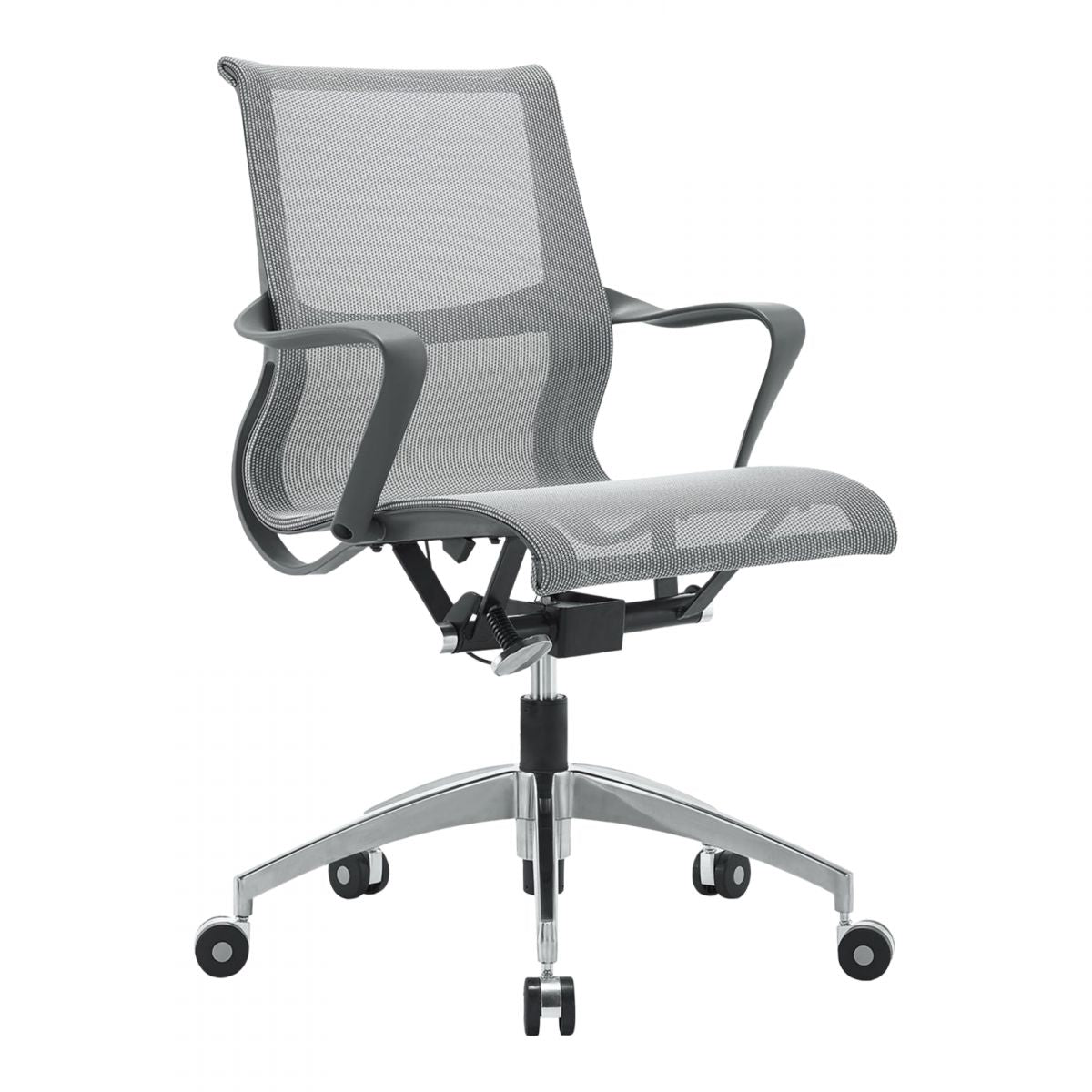 Modern Office Chair with Wheels Mid-Back Mesh Desk Chair Ergonomic Chair Clearhalo 'furn' 'furn_office_chair' 'Furniture' 'Office Chairs' 'Office Furniture' 'office_chair' 1200x1200_a1314dd2-2914-4ddd-9a0f-88ff3875454a