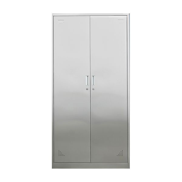 Metal Industrial Cabinet for Bathroom Steel Storage Cabinet with Hinged Door Clearhalo 'Armoires & Wardrobes' 'armoires_wardrobes' 'Bedroom Furniture' 'furn' 'furn_armoires_wardrobes' 'Furniture' 1200x1200_a1331fe5-feb2-4f22-9eb9-5907e98f9339